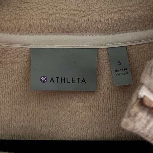 Athleta Fleece Asymmetric Top S - Picture 7 of 16